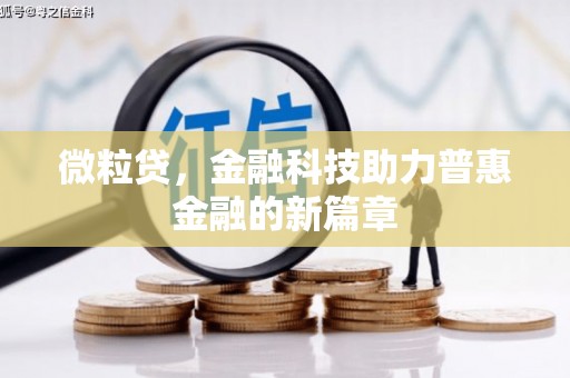 海东微粒贷，金融科技助力普惠金融的新篇章