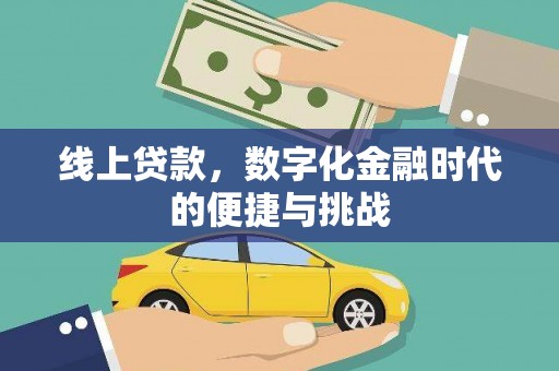 海东线上贷款，数字化金融时代的便捷与挑战