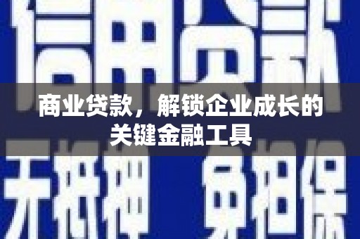 海东商业贷款，解锁企业成长的关键金融工具