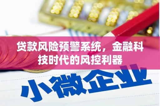海东贷款风险预警系统，金融科技时代的风控利器
