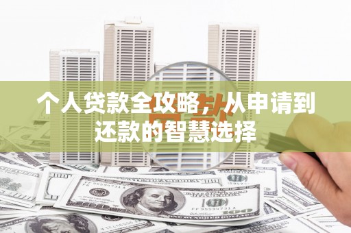 海东个人贷款全攻略，从申请到还款的智慧选择