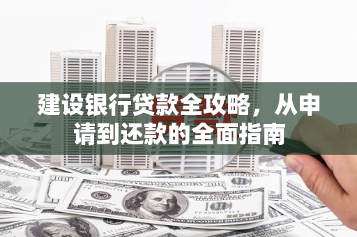 海东建设银行贷款全攻略，从申请到还款的全面指南