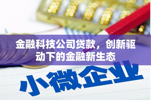 海东金融科技公司贷款，创新驱动下的金融新生态