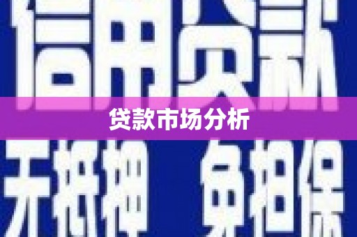 海东贷款市场分析