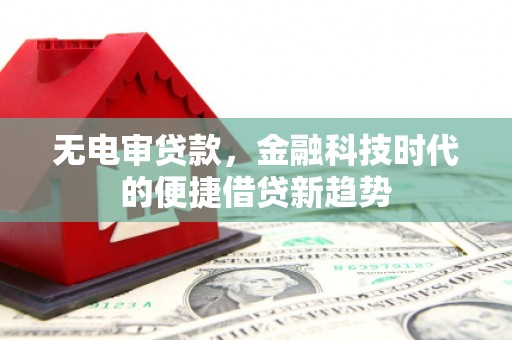 海东无电审贷款，金融科技时代的便捷借贷新趋势