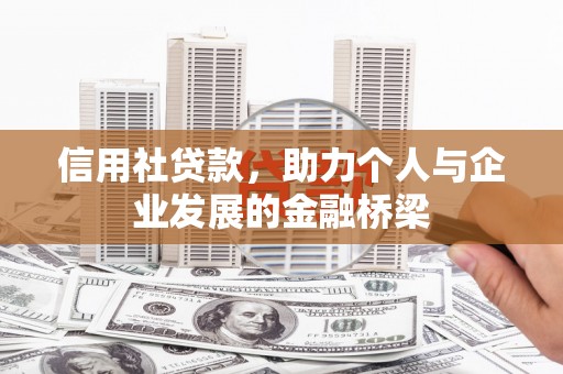 海东信用社贷款，助力个人与企业发展的金融桥梁