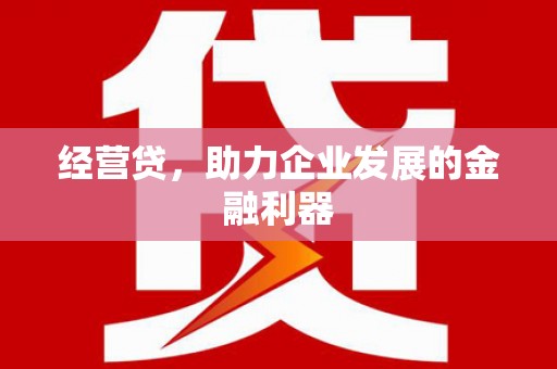 海东经营贷，助力企业发展的金融利器