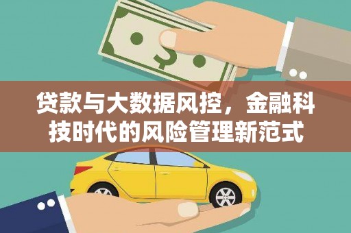 海东贷款与大数据风控，金融科技时代的风险管理新范式