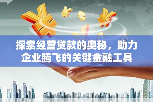 海东探索经营贷款的奥秘，助力企业腾飞的关键金融工具