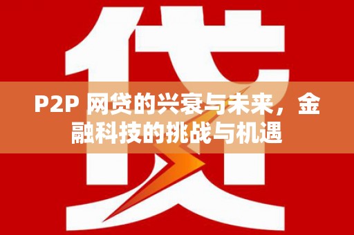 海东P2P 网贷的兴衰与未来，金融科技的挑战与机遇