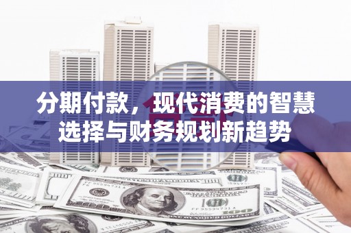海东分期付款，现代消费的智慧选择与财务规划新趋势