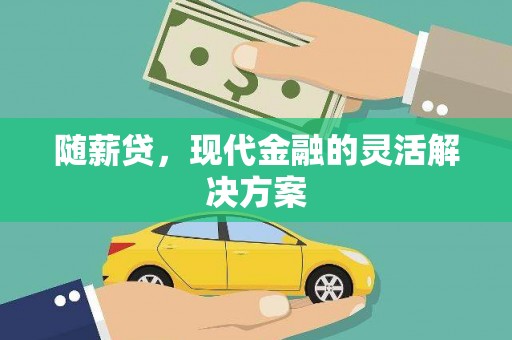 海东随薪贷，现代金融的灵活解决方案