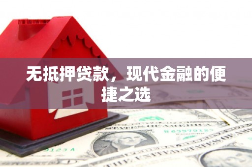 海东无抵押贷款，现代金融的便捷之选