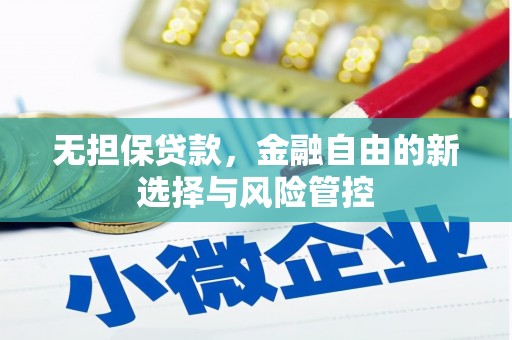 海东无担保贷款，金融自由的新选择与风险管控