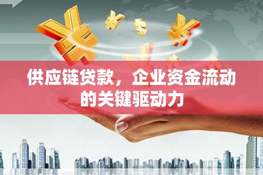 海东供应链贷款，企业资金流动的关键驱动力