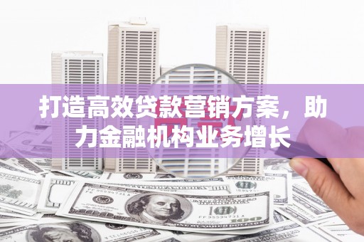 海东打造高效贷款营销方案，助力金融机构业务增长
