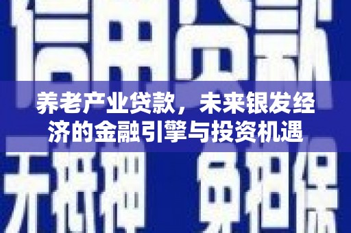 海东养老产业贷款，未来银发经济的金融引擎与投资机遇