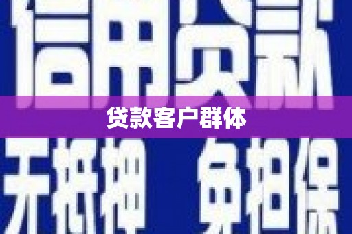 海东贷款客户群体