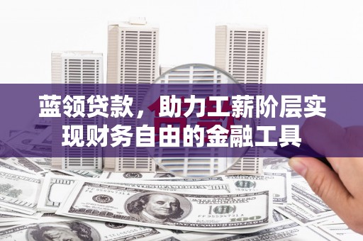 海东蓝领贷款，助力工薪阶层实现财务自由的金融工具