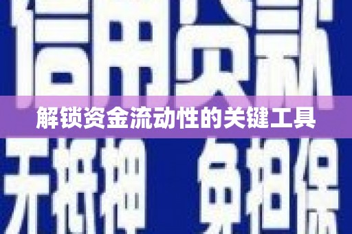 海东解锁资金流动性的关键工具