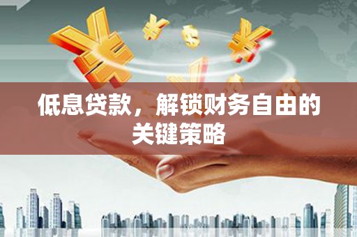 海东低息贷款，解锁财务自由的关键策略