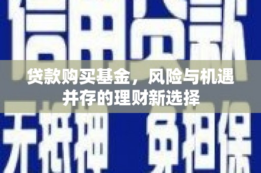 海东贷款购买基金，风险与机遇并存的理财新选择