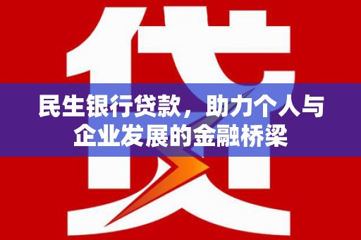 海东民生银行贷款，助力个人与企业发展的金融桥梁