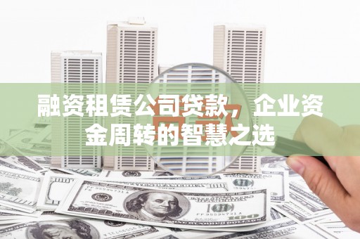 海东融资租赁公司贷款，企业资金周转的智慧之选