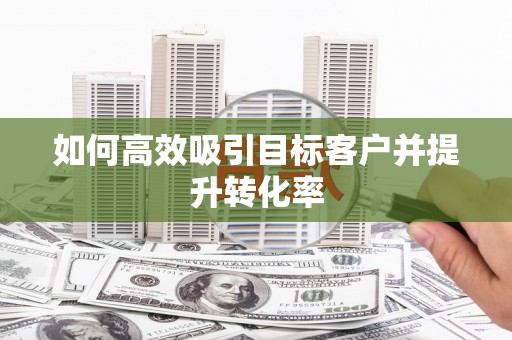 海东如何高效吸引目标客户并提升转化率