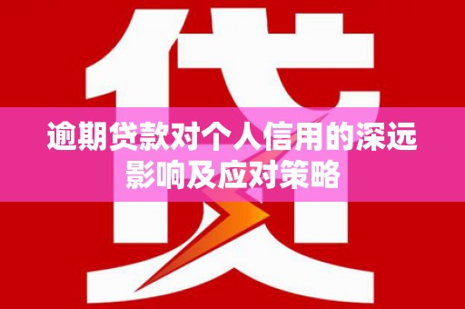 海东逾期贷款对个人信用的深远影响及应对策略