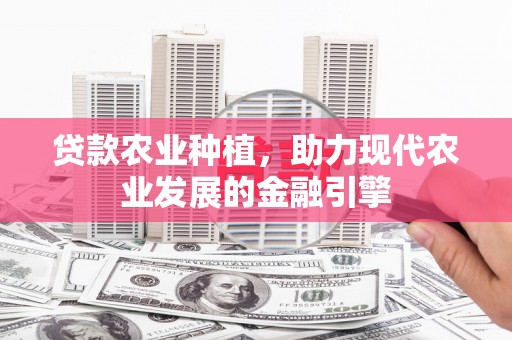 海东贷款农业种植，助力现代农业发展的金融引擎