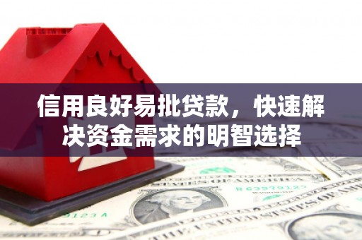 海东信用良好易批贷款，快速解决资金需求的明智选择
