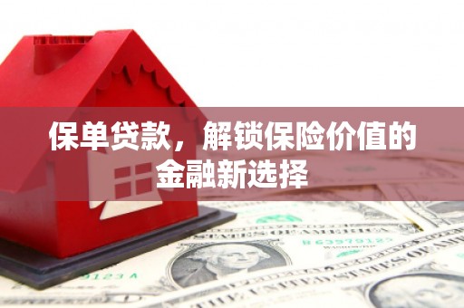 海东保单贷款，解锁保险价值的金融新选择