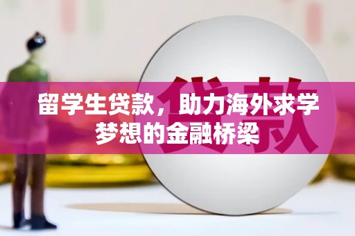 海东留学生贷款，助力海外求学梦想的金融桥梁
