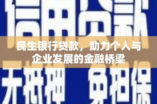 海东民生银行贷款，助力个人与企业发展的金融桥梁