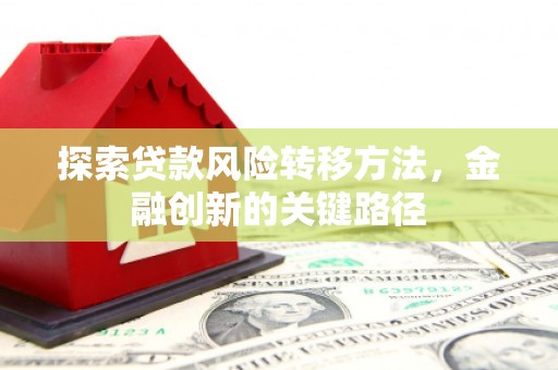 海东探索贷款风险转移方法，金融创新的关键路径
