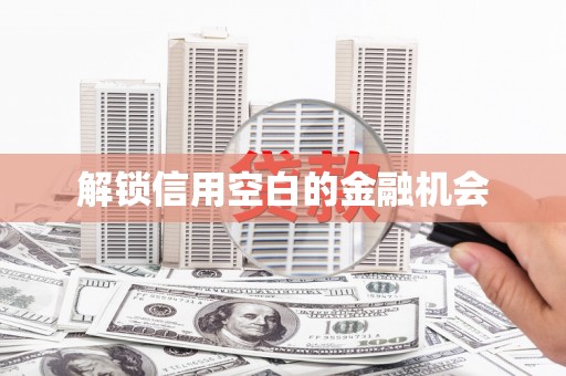 海东解锁信用空白的金融机会