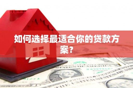 海东如何选择最适合你的贷款方案？